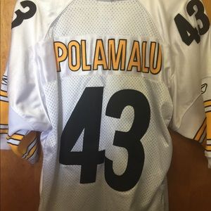 White Troy Polamalu Jersey